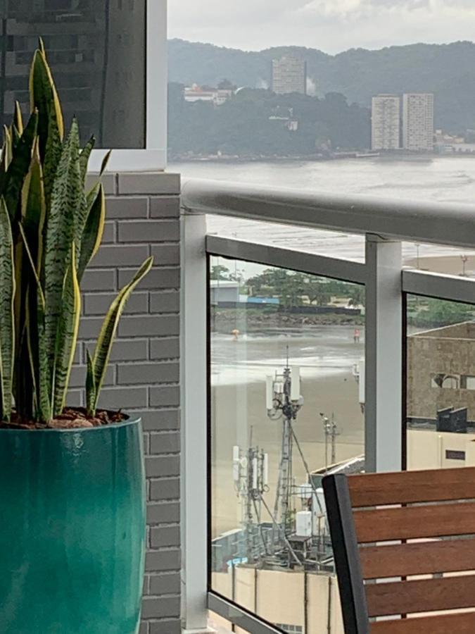 公寓 Ocean Front Paraíso: Beachfront Retreat With Heated Pool And Wellness Santos (Sao Paulo)