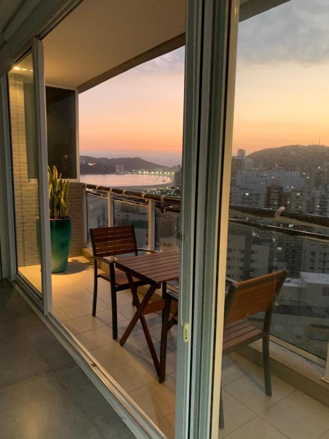 Ocean Front Paraíso: Beachfront Retreat With Heated Pool And Wellness 公寓 Santos (Sao Paulo)