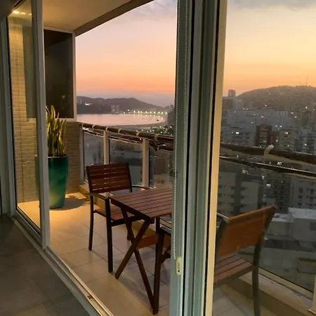 Ocean Front Unlimited Com Vista Mar - Wi-Fi, Piscina Borda Infinita Aquecida De Frente Ao Mar, Jacuzzi, Saunas E Academia Santos (Sao Paulo) Exterior photo