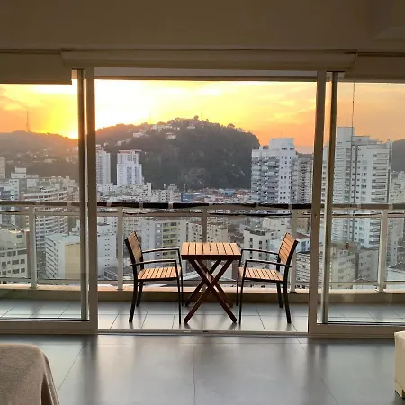 Ocean Front Unlimited Com Vista Mar - Wi-Fi, Piscina Borda Infinita Aquecida De Frente Ao Mar, Jacuzzi, Saunas E Academia Santos (Sao Paulo) Exterior photo